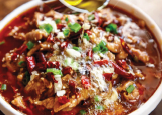 Boiled Pork S.S — Chinese dish at Pokhara Chinese Restaurant